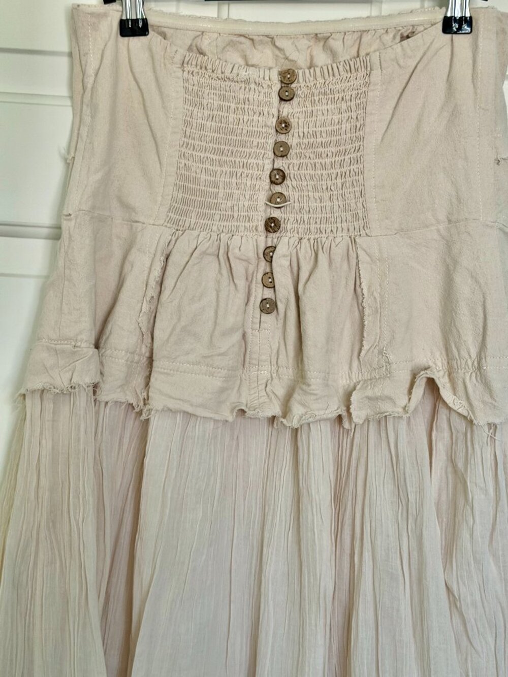Free People Free-Est Milan Midi Dress Ivory Strapless Corset Medium - Picture 2 of 8
